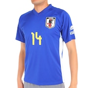 日本サッカー協会（JFA ）（メンズ、レディース）サッカー 日本代表 プレーヤーズTシャツ Mサイズ 14 伊東純也 O5-082