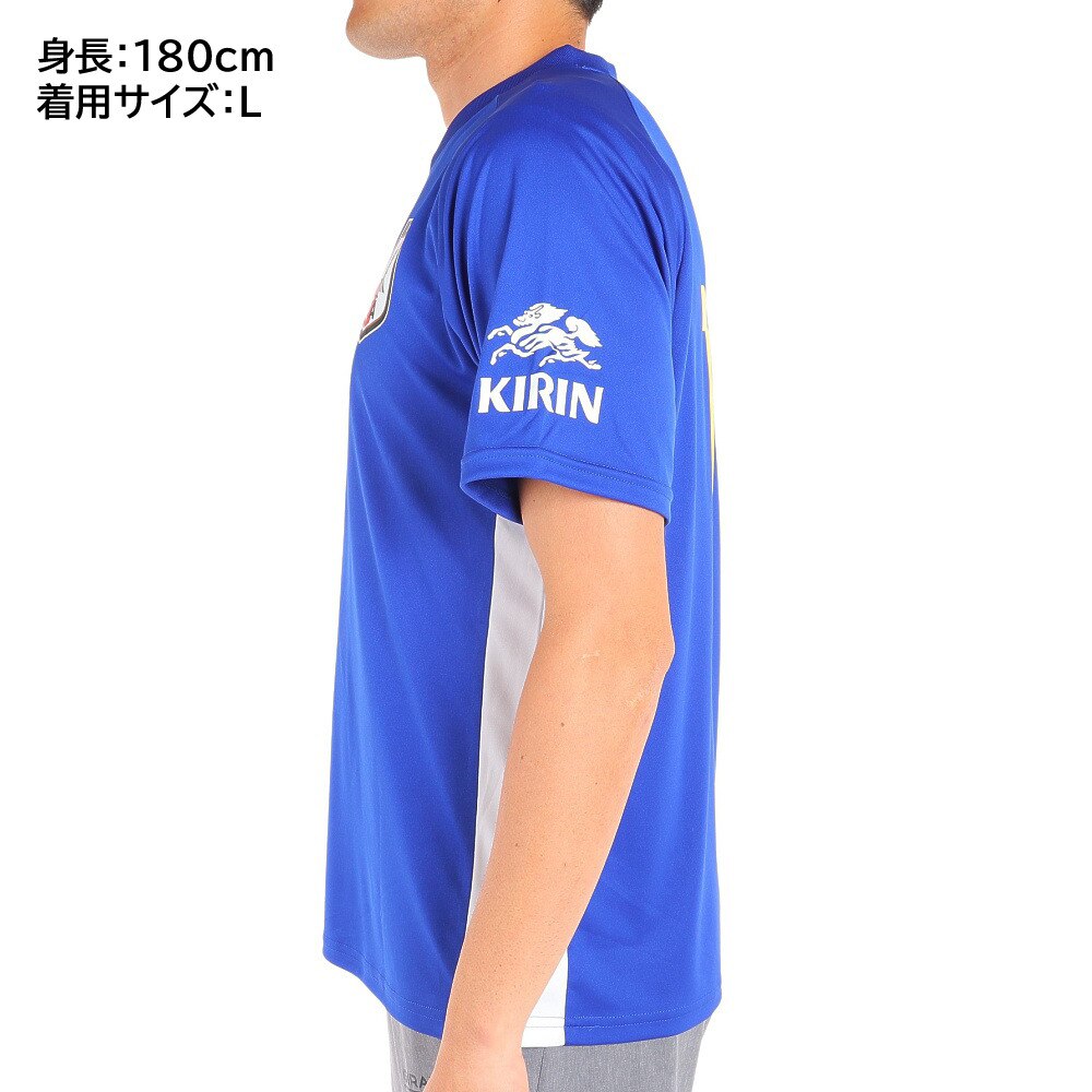 日本サッカー協会（JFA ）（メンズ、レディース）サッカー 日本代表 プレーヤーズTシャツ Lサイズ 14 伊東純也 O5-083