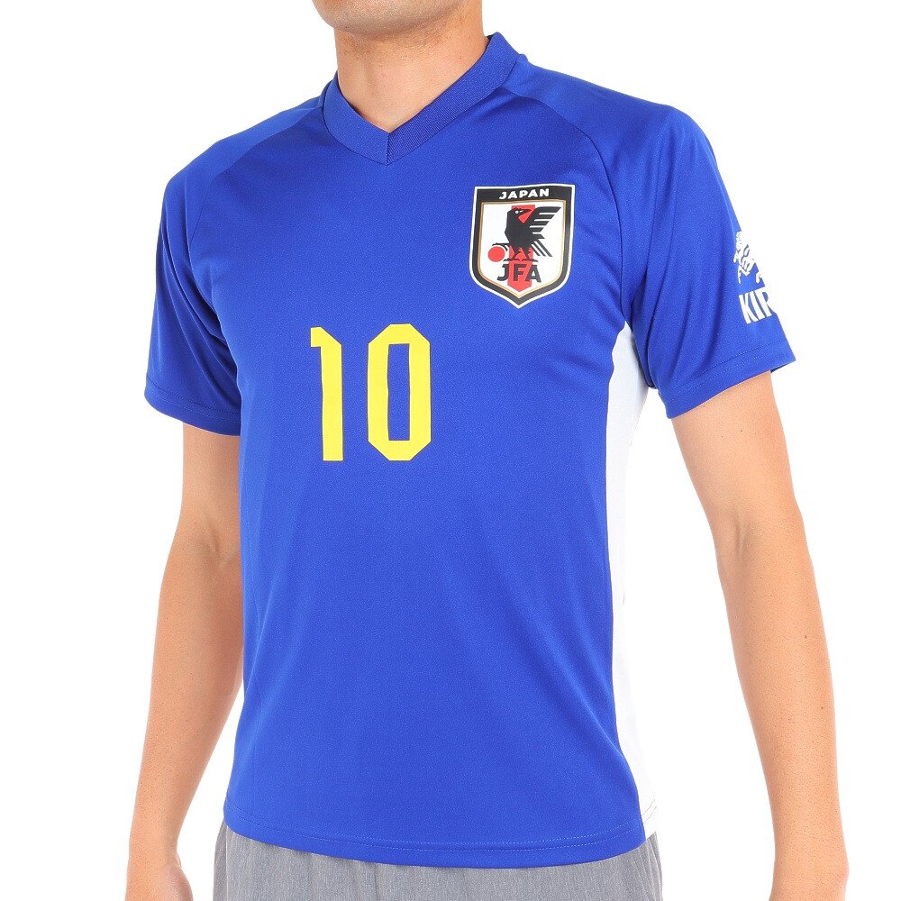 JFA（メンズ、レディース）サッカー 日本代表 プレーヤーズTシャツ Sサイズ 10 南野拓実 O5-087