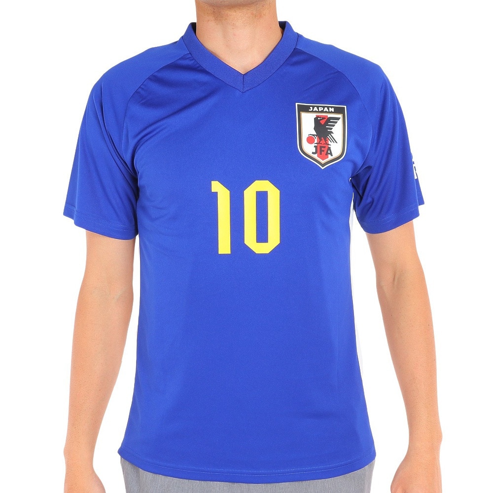日本サッカー協会（JFA ）（メンズ、レディース）サッカー 日本代表 プレーヤーズTシャツ Mサイズ 10 南野拓実 O5-088