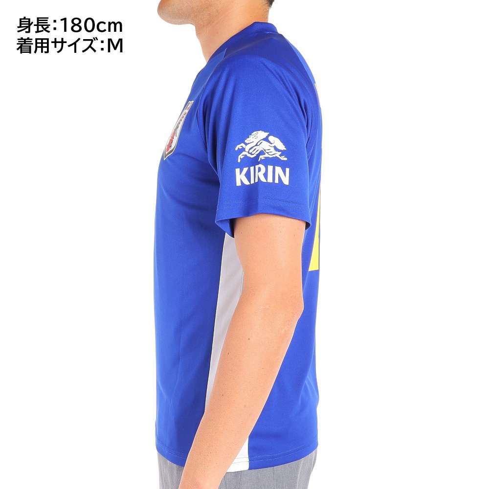 日本サッカー協会（JFA ）（メンズ、レディース）サッカー 日本代表 プレーヤーズTシャツ Mサイズ 10 南野拓実 O5-088