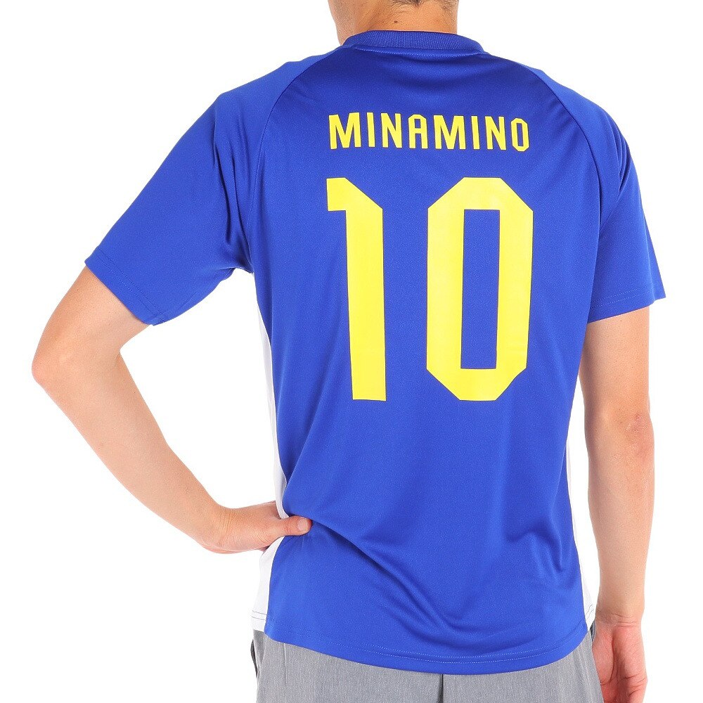 日本サッカー協会（JFA ）（メンズ、レディース）サッカー 日本代表 プレーヤーズTシャツ Mサイズ 10 南野拓実 O5-088