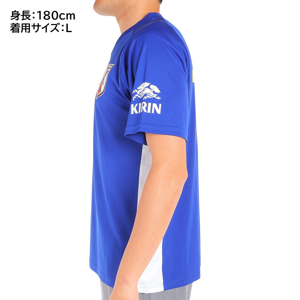 日本サッカー協会（JFA ）（メンズ、レディース）サッカー 日本代表 プレーヤーズTシャツ Lサイズ 10 南野拓実 O5-089