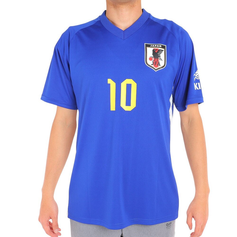 日本サッカー協会（JFA ）（メンズ、レディース）サッカー 日本代表 プレーヤーズTシャツ XLサイズ 10 南野拓実 O5-090