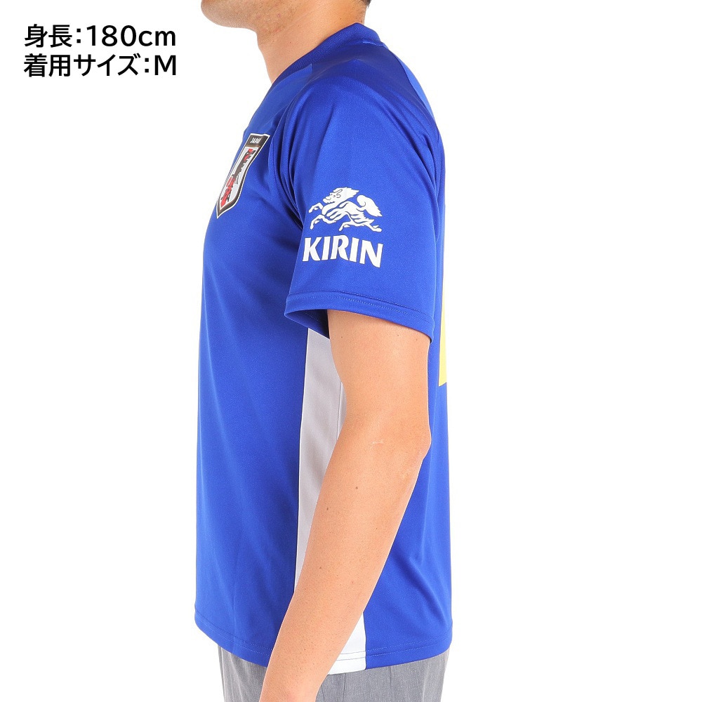 日本サッカー協会（JFA ）（メンズ、レディース）サッカー 日本代表 プレーヤーズTシャツ Mサイズ 17 田中碧 O5-136