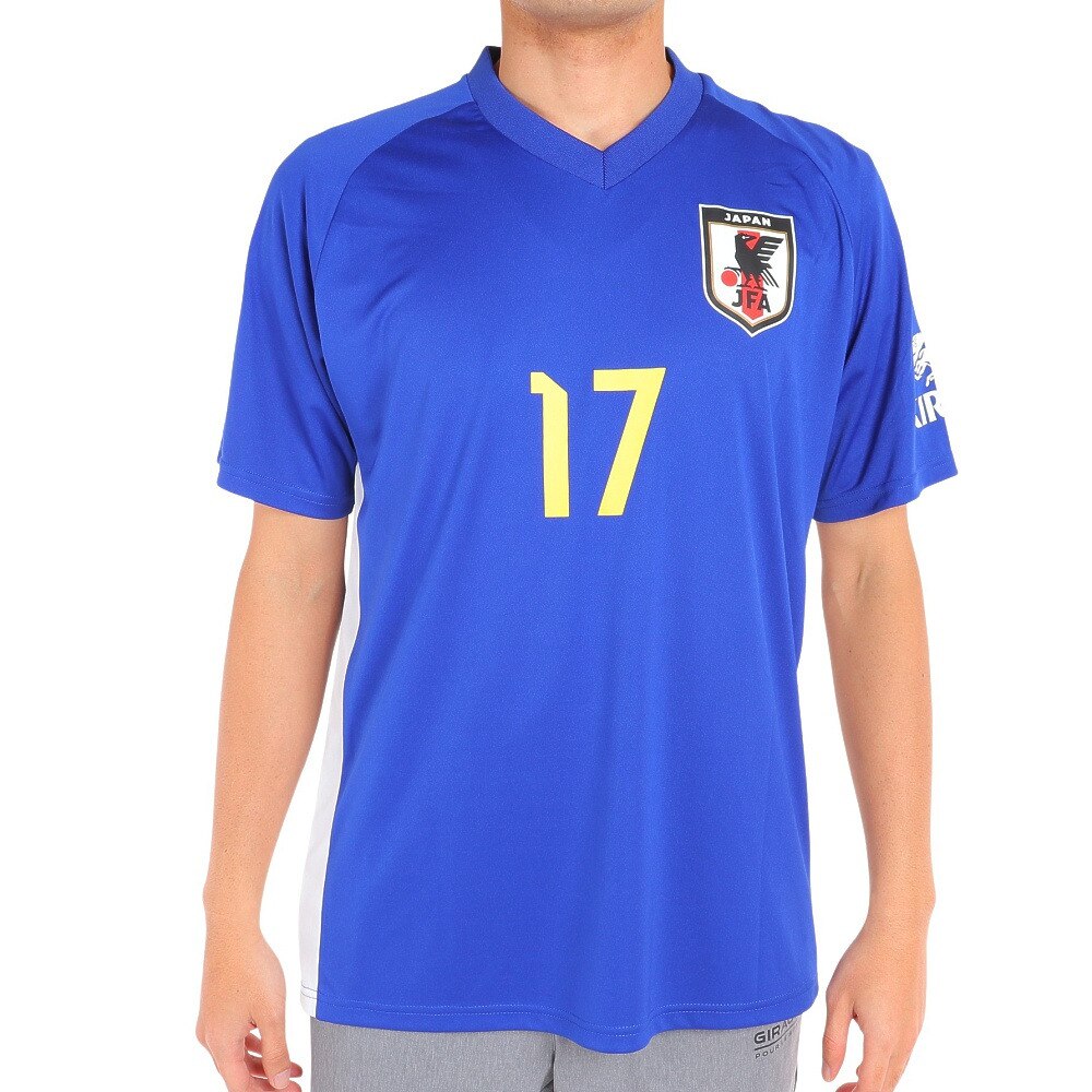 日本サッカー協会（JFA ）（メンズ、レディース）サッカー 日本代表 プレーヤーズTシャツ XLサイズ 17 田中碧 O5-138