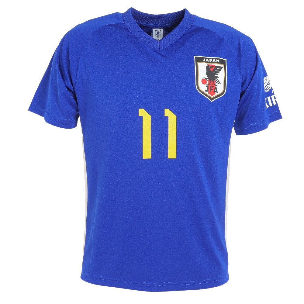 JFA（メンズ、レディース）サッカー 日本代表 プレーヤーズTシャツ XSサイズ 11 久保建英 O5-140