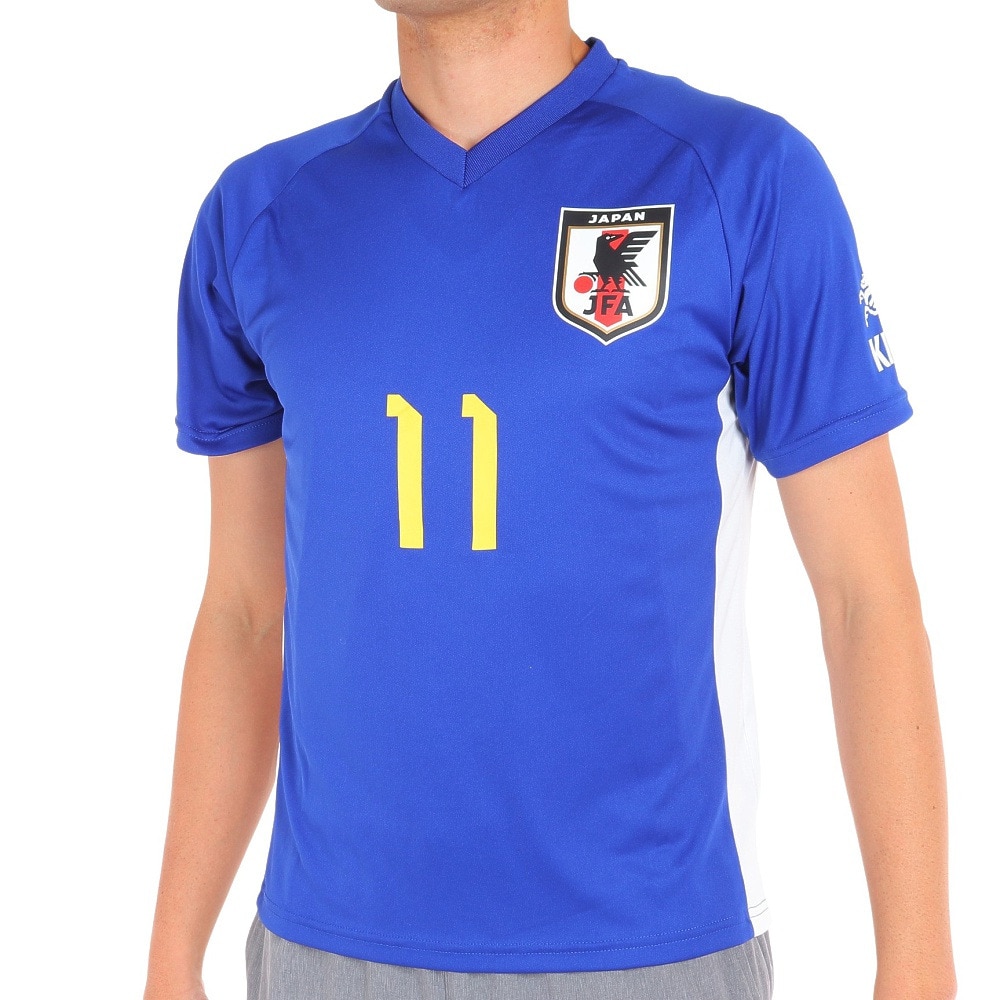 JFA（メンズ、レディース）サッカー 日本代表 プレーヤーズTシャツ Sサイズ 11 久保建英 O5-141