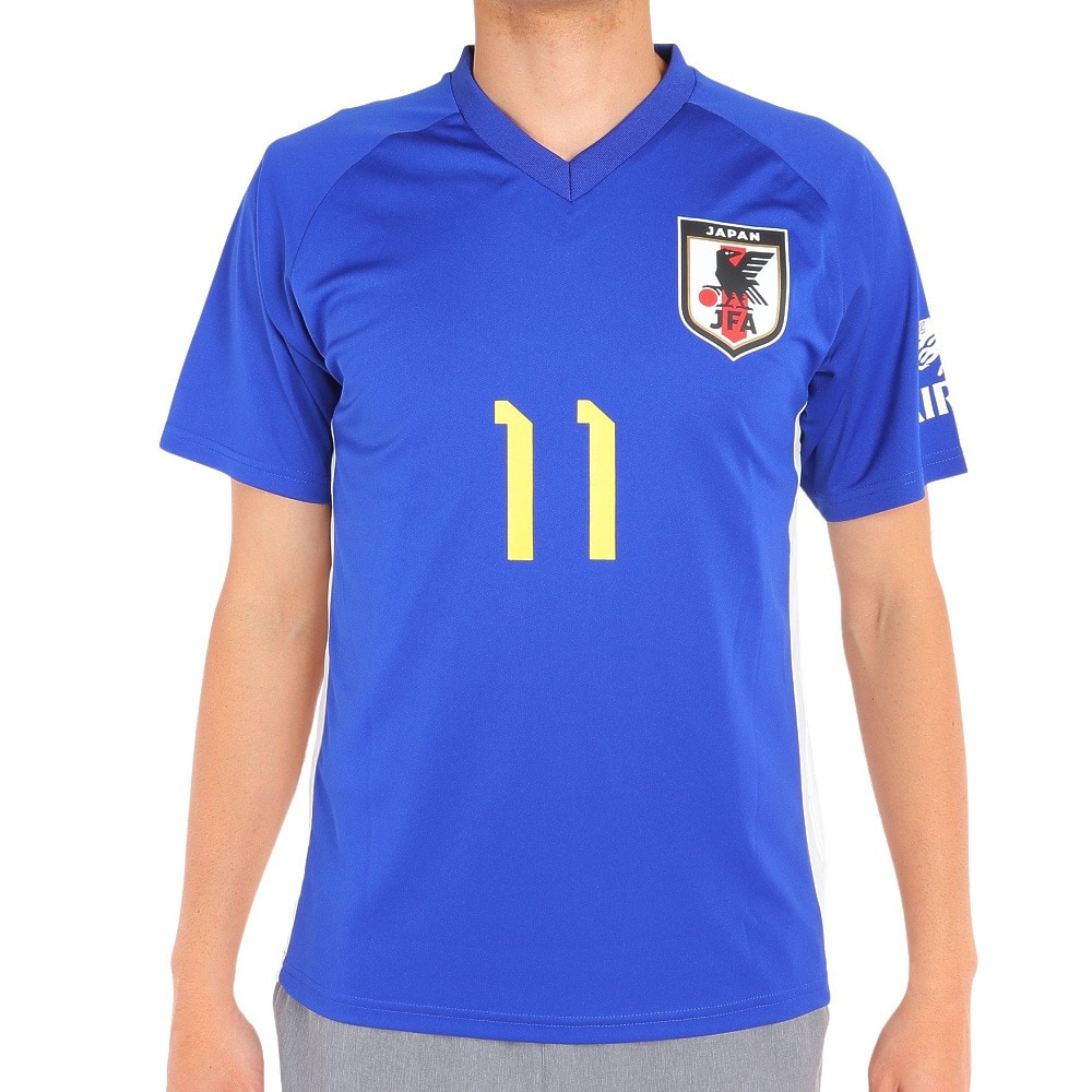 日本サッカー協会（JFA ）（メンズ、レディース）サッカー 日本代表 プレーヤーズTシャツ Mサイズ 11 久保建英 O5-142