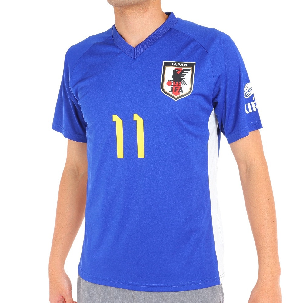 日本サッカー協会（JFA ）（メンズ、レディース）サッカー 日本代表 プレーヤーズTシャツ Mサイズ 11 久保建英 O5-142