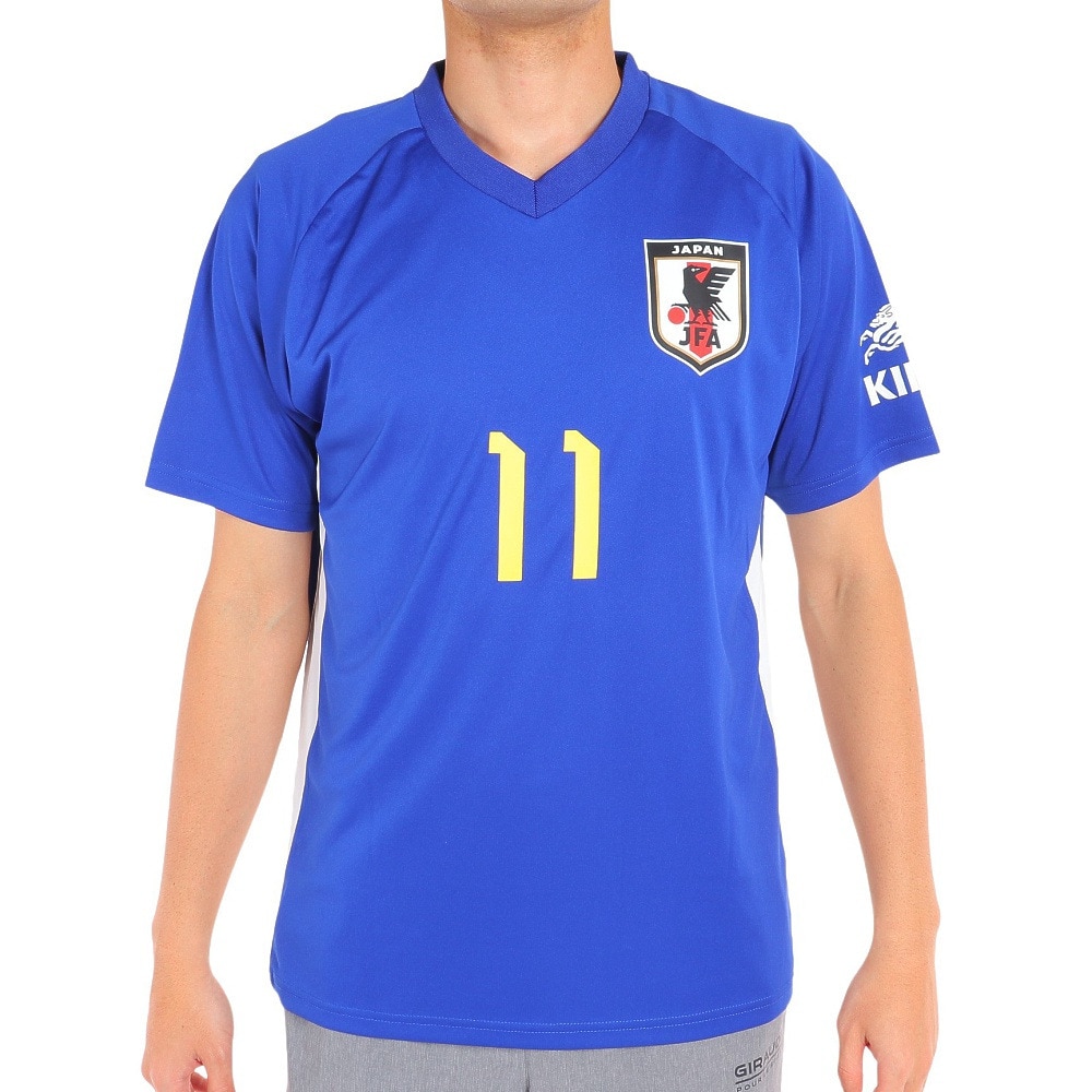 日本サッカー協会（JFA ）（メンズ、レディース）サッカー 日本代表 プレーヤーズTシャツ Lサイズ 11 久保建英 O5-143
