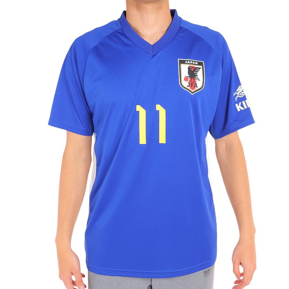 日本サッカー協会（JFA ）（メンズ、レディース）サッカー 日本代表 プレーヤーズTシャツ XLサイズ 11 久保建英 O5-144