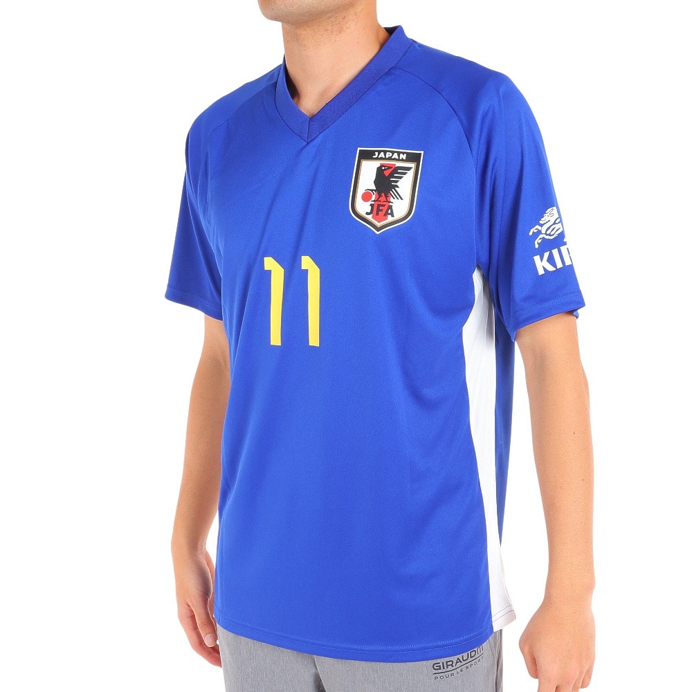 日本サッカー協会（JFA ）（メンズ、レディース）サッカー 日本代表 プレーヤーズTシャツ XLサイズ 11 久保建英 O5-144
