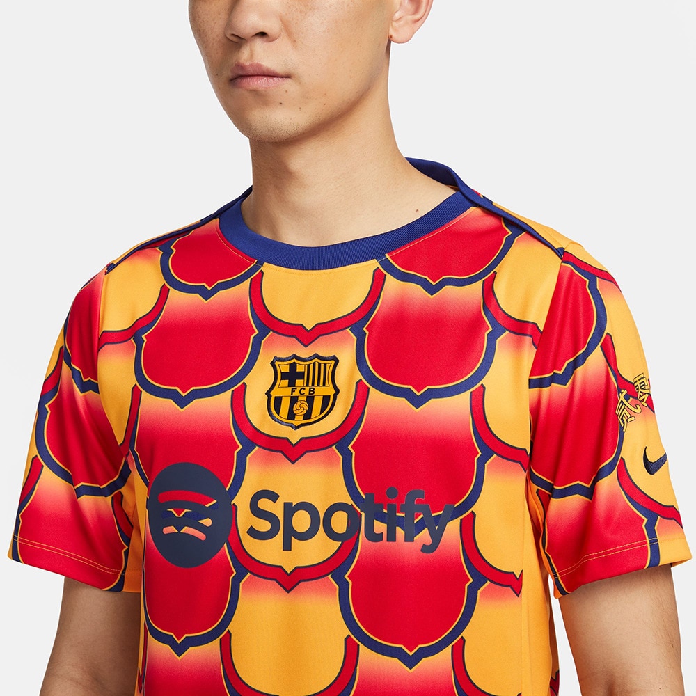 ナイキ（NIKE）（メンズ）FCバルセロナ アカデミー プロ SE ドライフィット サッカー プレマッチ トップ FJ5430-740 速乾