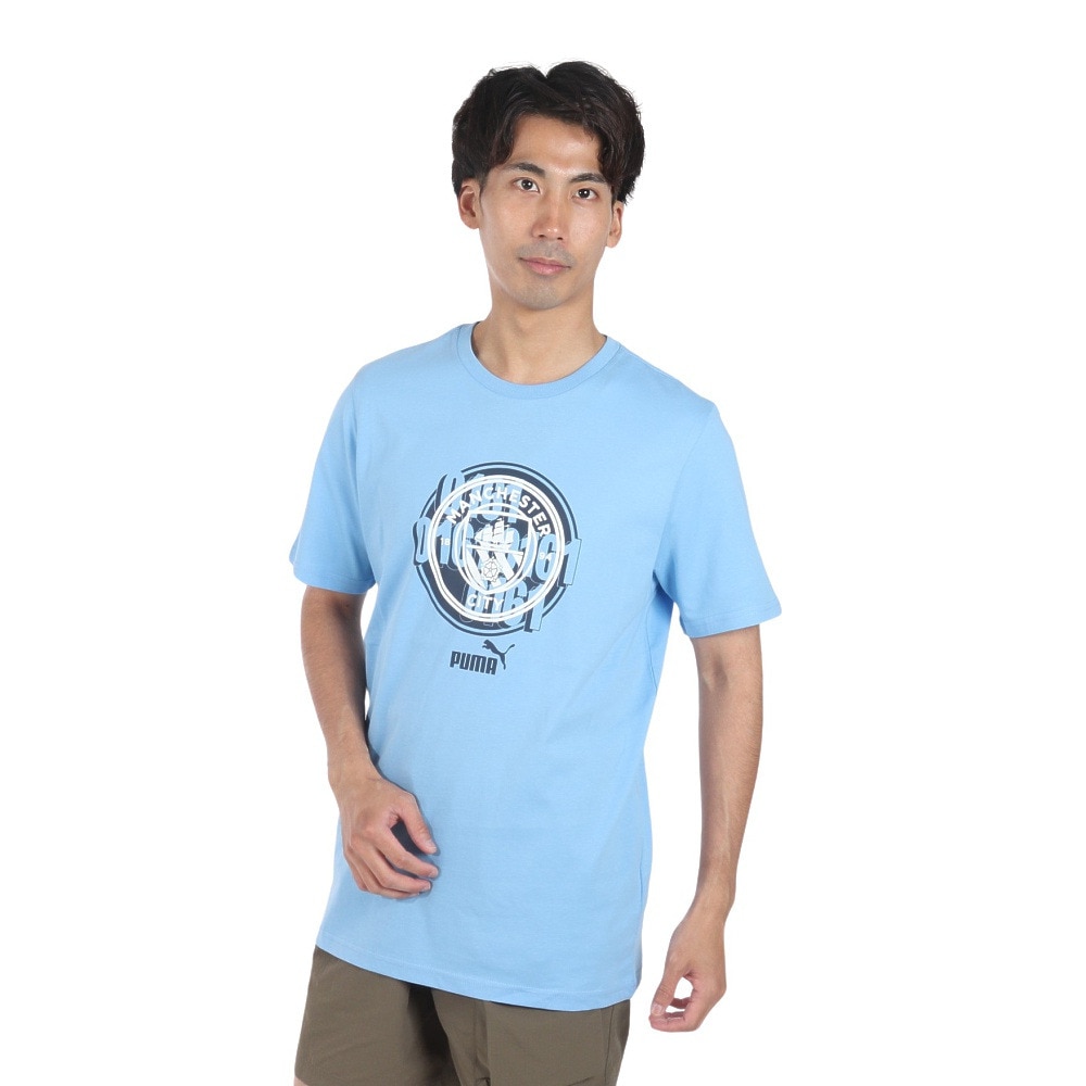 プーマ（PUMA）（メンズ）マンチェスター シティFC FTBLカルチャー 半袖 Tシャツ 77777439
