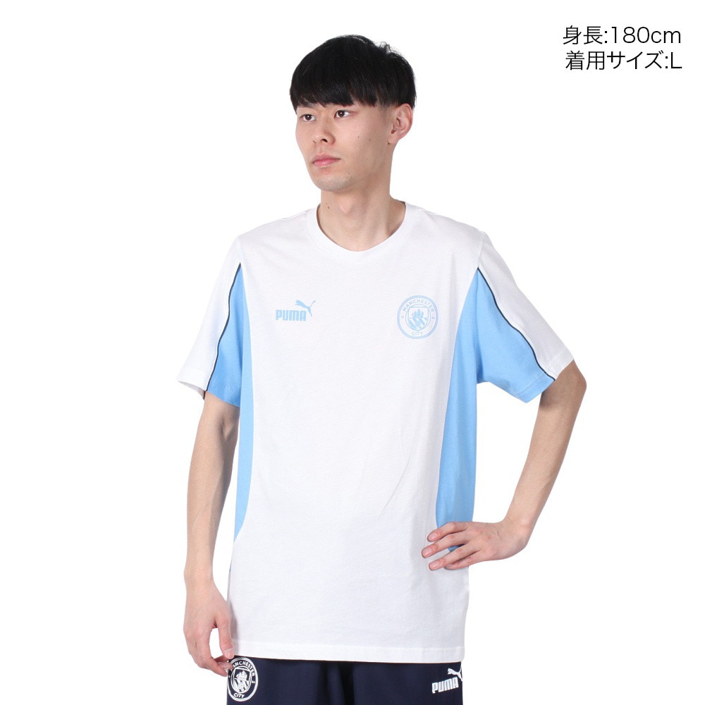 プーマ（PUMA）（メンズ、レディース）【新商品】マンチェスターシティ FC FTBLARCHIVE 半袖Tシャツ 77913066