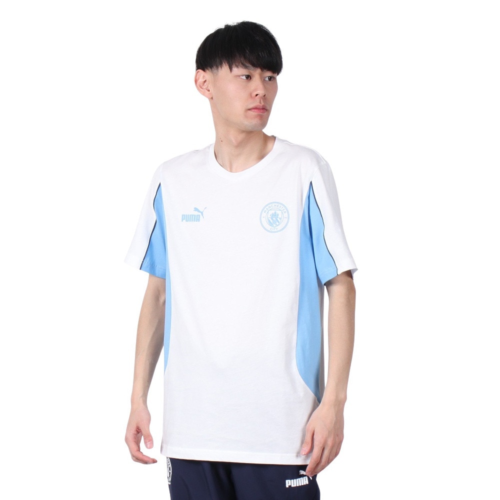 プーマ（PUMA）（メンズ、レディース）【新商品】マンチェスターシティ FC FTBLARCHIVE 半袖Tシャツ 77913066
