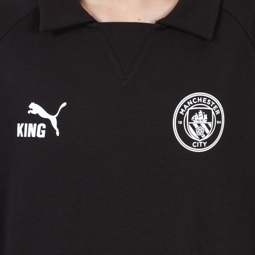 PUMA KING長袖シャツ ホワイト/ブラック プーマ（PUMA）（メンズ）サッカー マンチェスターシティ FC