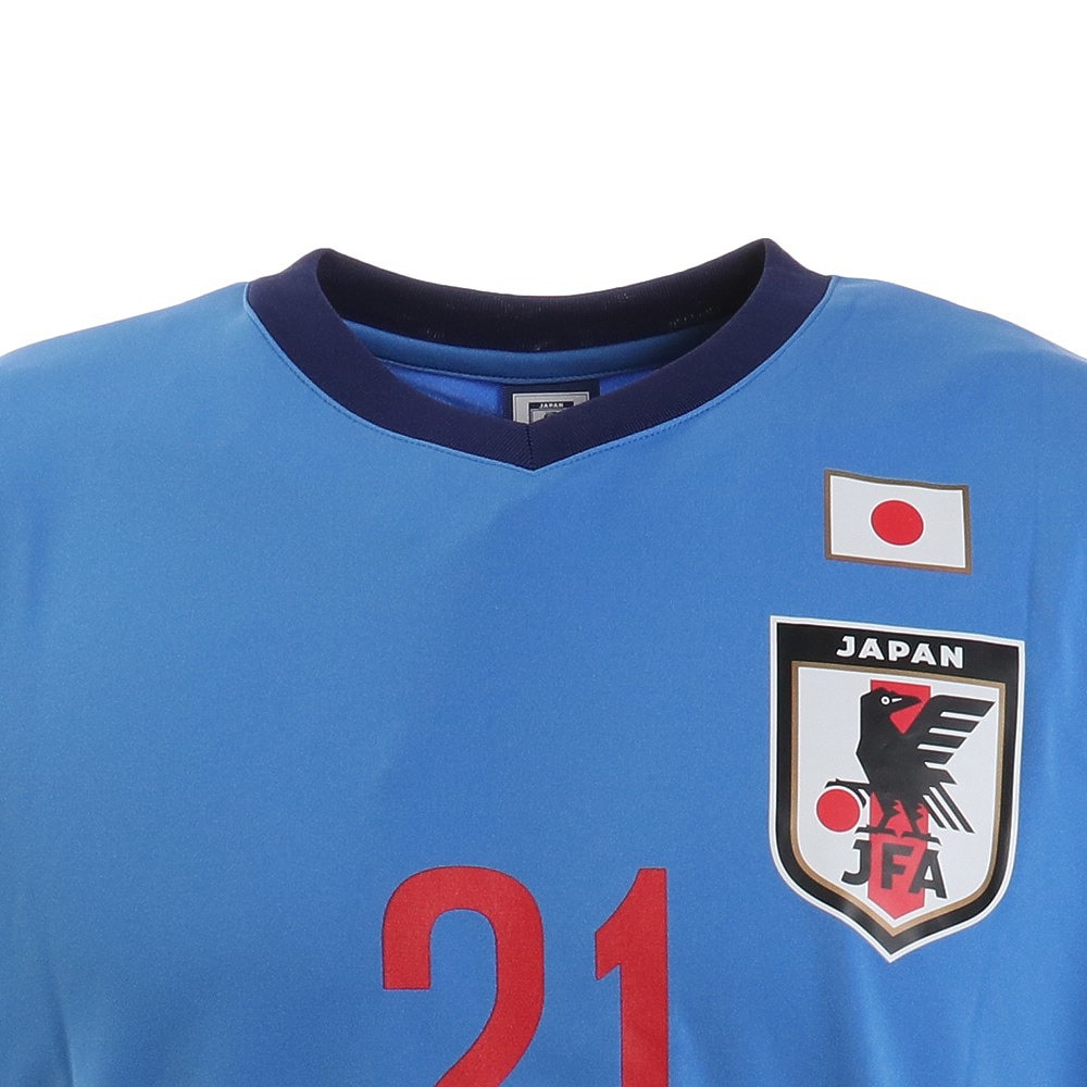 JFA（メンズ、レディース）サッカー プレーヤーズTシャツ 2020 日本代表 堂安律 Mサイズ O3-416