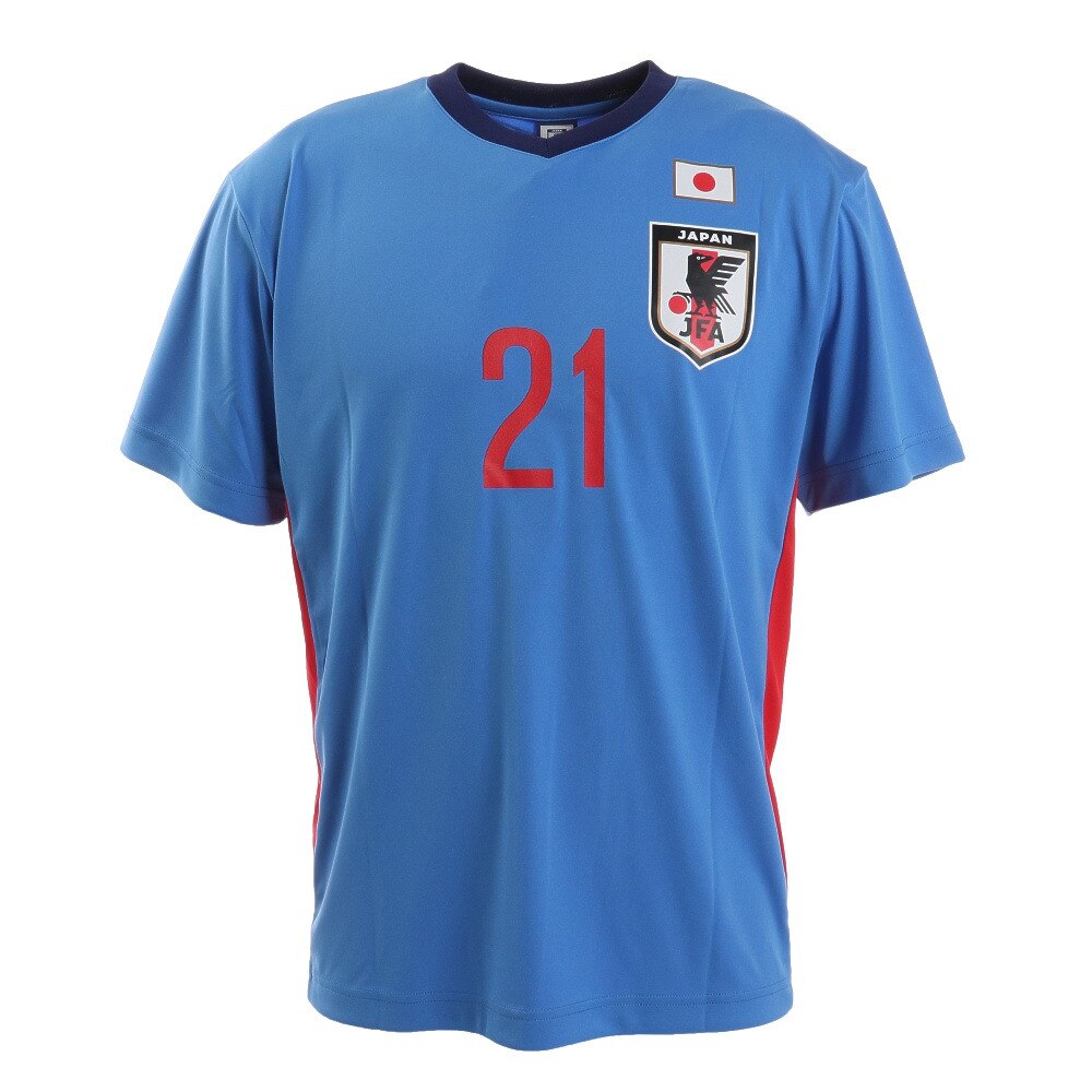 JFA（メンズ、レディース）サッカー プレーヤーズTシャツ 2020 日本代表 堂安律 Mサイズ O3-416