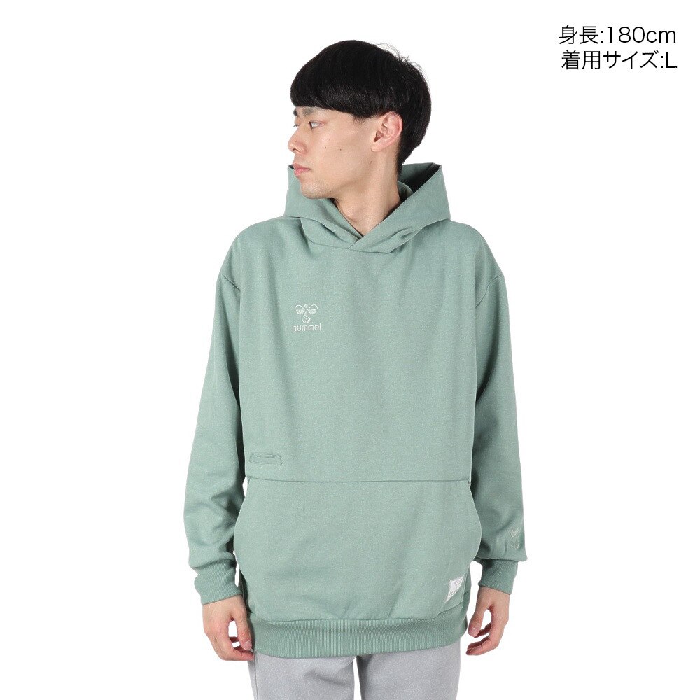 ヒュンメル（hummel）（メンズ、レディース）hummel PLAY スウェットプルオーバーフーディー HAP8288-542