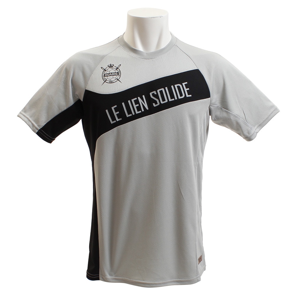 サッカーウェア メンズ Tシャツ ドライプラス 切替シャツ 741D8HD018 GRY｜デュアリグ - スポーツ用品はスーパースポーツゼビオ