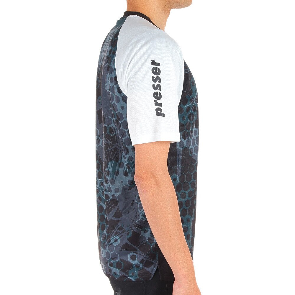 スフィーダ（SFIDA）（メンズ）サッカーウェア メンズ Presser プラクティスシャツ 半袖 Tシャツ SA-21803 BLK