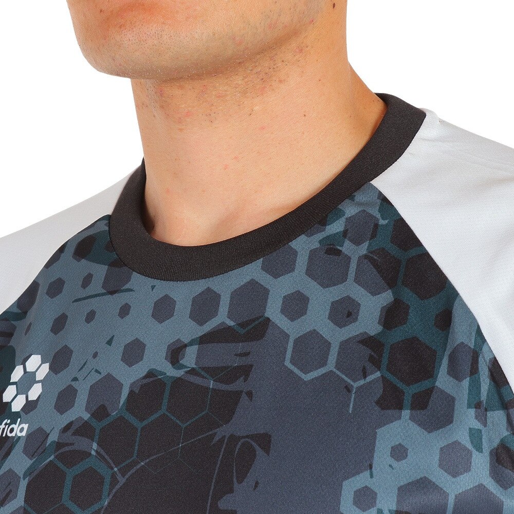 スフィーダ（SFIDA）（メンズ）サッカーウェア メンズ Presser プラクティスシャツ 半袖 Tシャツ SA-21803 BLK