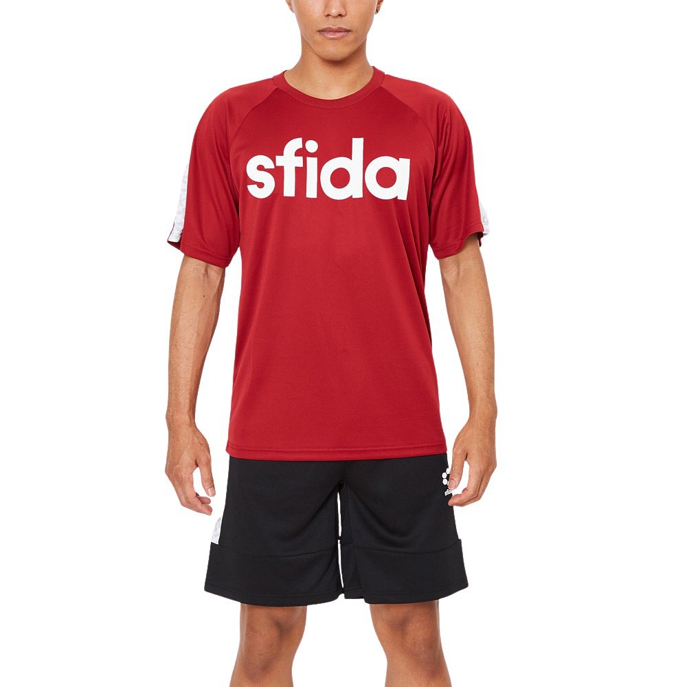 スフィーダ（SFIDA）（メンズ）サッカーウェア メンズ BP プラクティスシャツ 半袖 Tシャツ LINE SA-21816 BGD