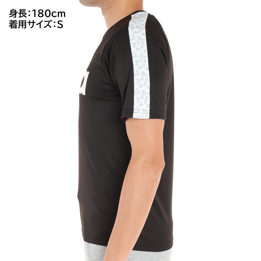 スフィーダ（SFIDA）（メンズ）サッカーウェア メンズ BP プラクティスシャツ 半袖 Tシャツ LINE SA-21816 BLK