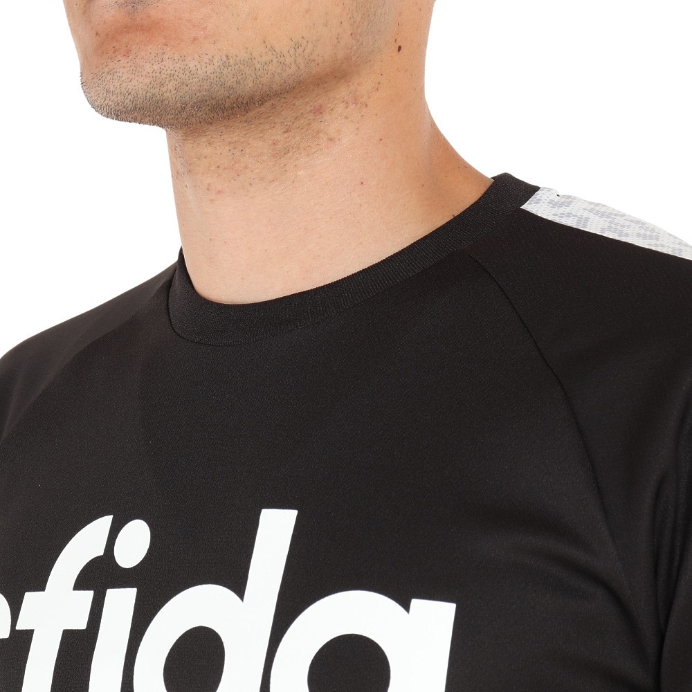 スフィーダ（SFIDA）（メンズ）サッカーウェア メンズ BP プラクティスシャツ 半袖 Tシャツ LINE SA-21816 BLK