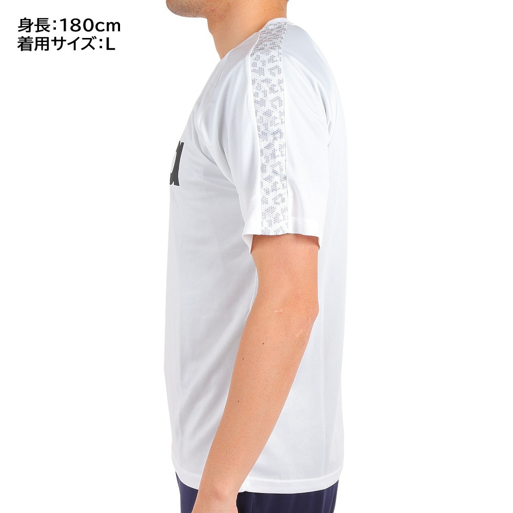 スフィーダ（SFIDA）（メンズ）サッカーウェア メンズ BP プラクティスシャツ 半袖 Tシャツ LINE SA-21816 WHT