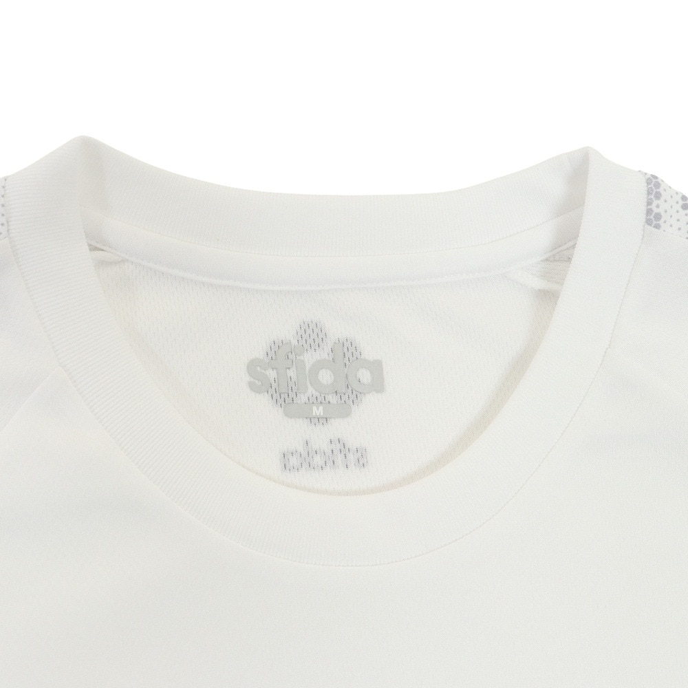 スフィーダ（SFIDA）（メンズ）サッカーウェア メンズ BP プラクティスシャツ 半袖 Tシャツ LINE SA-21816 WHT