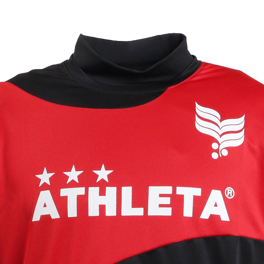 アスレタ（ATHLETA）（メンズ）サッカー フットサルウェア プラクティスシャツインナーセット XE-408 BLKXRED