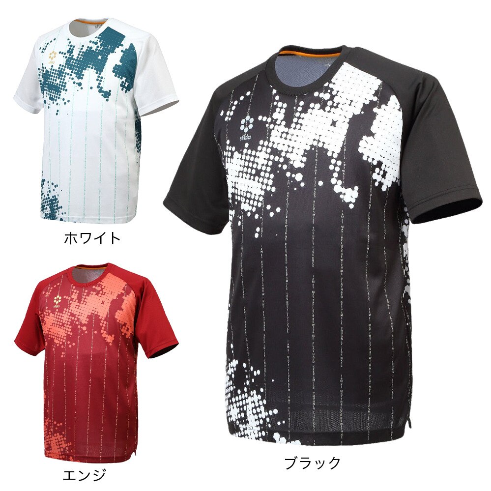 スフィーダ（SFIDA）（メンズ）サッカー フットサルウェア Presserプラクティスシャツ 半袖 Tシャツ SA-22803 BLK