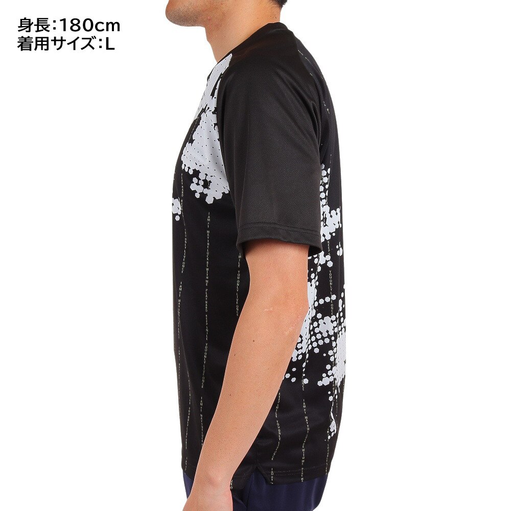 スフィーダ（SFIDA）（メンズ）サッカー フットサルウェア Presserプラクティスシャツ 半袖 Tシャツ SA-22803 BLK