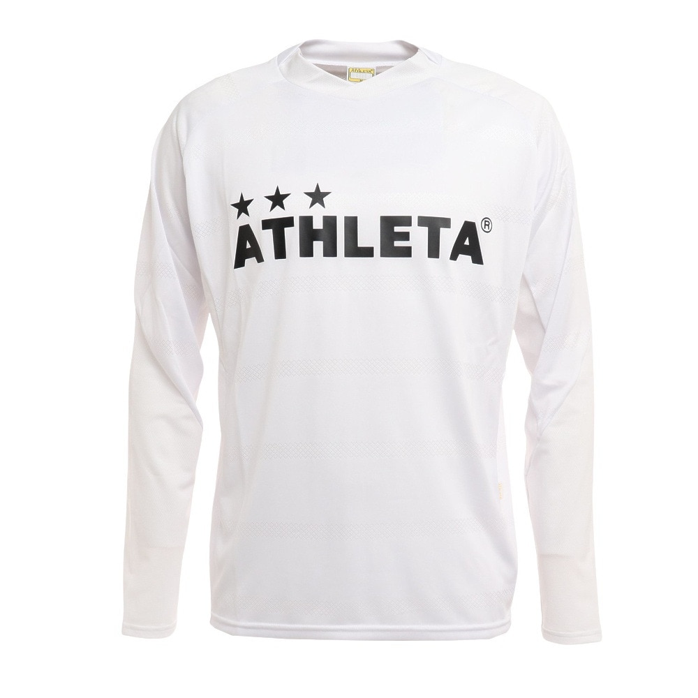 アスレタ｜サッカー フットサルウェア 長袖プラシャツ 2370 WHT - スポーツ用品はスーパースポーツゼビオ
