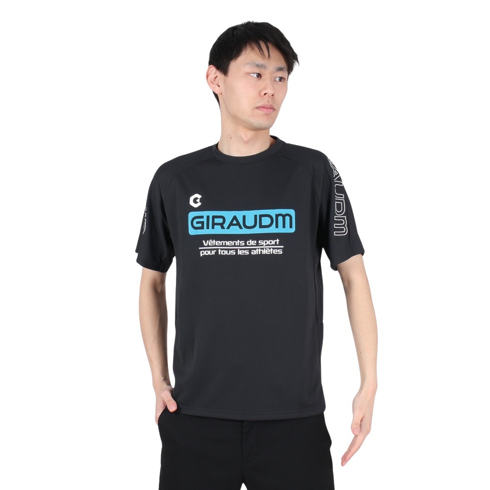 ジローム（GIRAUDM）（メンズ）サッカー フットサルウェア ドライプラス プラクティスシャツ WR2S8165-SC741-DGDT BLK 速乾