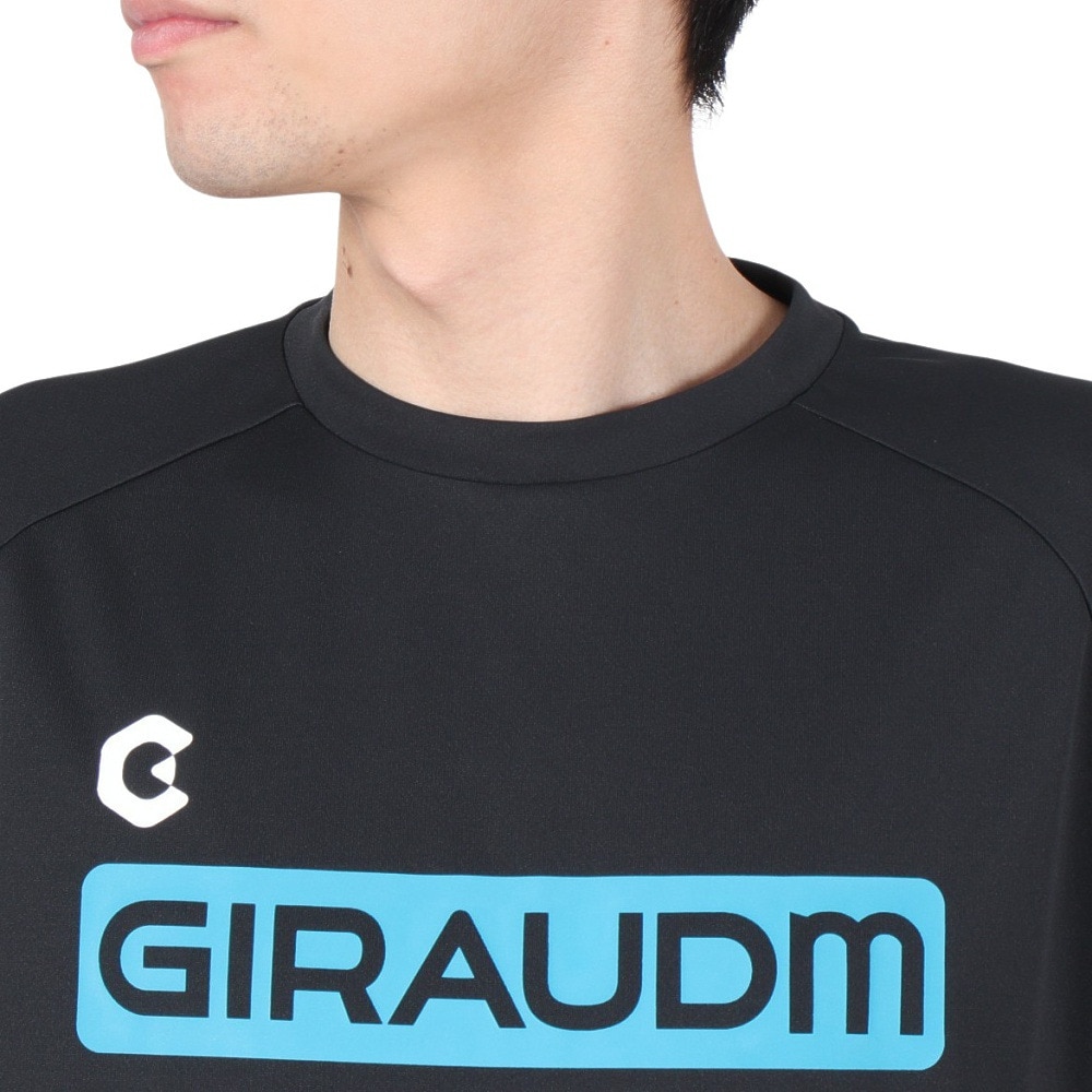 ジローム（GIRAUDM）（メンズ）サッカー フットサルウェア ドライプラス プラクティスシャツ WR2S8165-SC741-DGDT BLK 速乾
