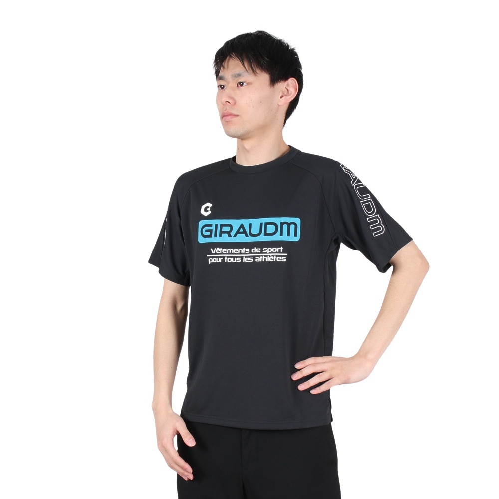 ジローム（GIRAUDM）（メンズ）サッカー フットサルウェア ドライプラス プラクティスシャツ WR2S8165-SC741-DGDT BLK 速乾