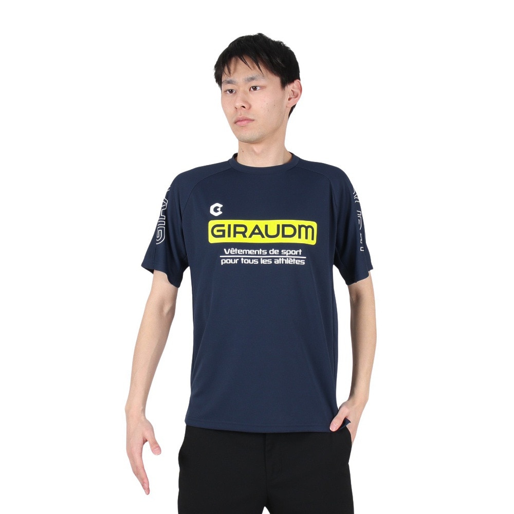 ジローム（GIRAUDM）（メンズ）サッカー フットサルウェア ドライプラス プラクティスシャツ WR2S8165-SC741-DGDT NVY 速乾