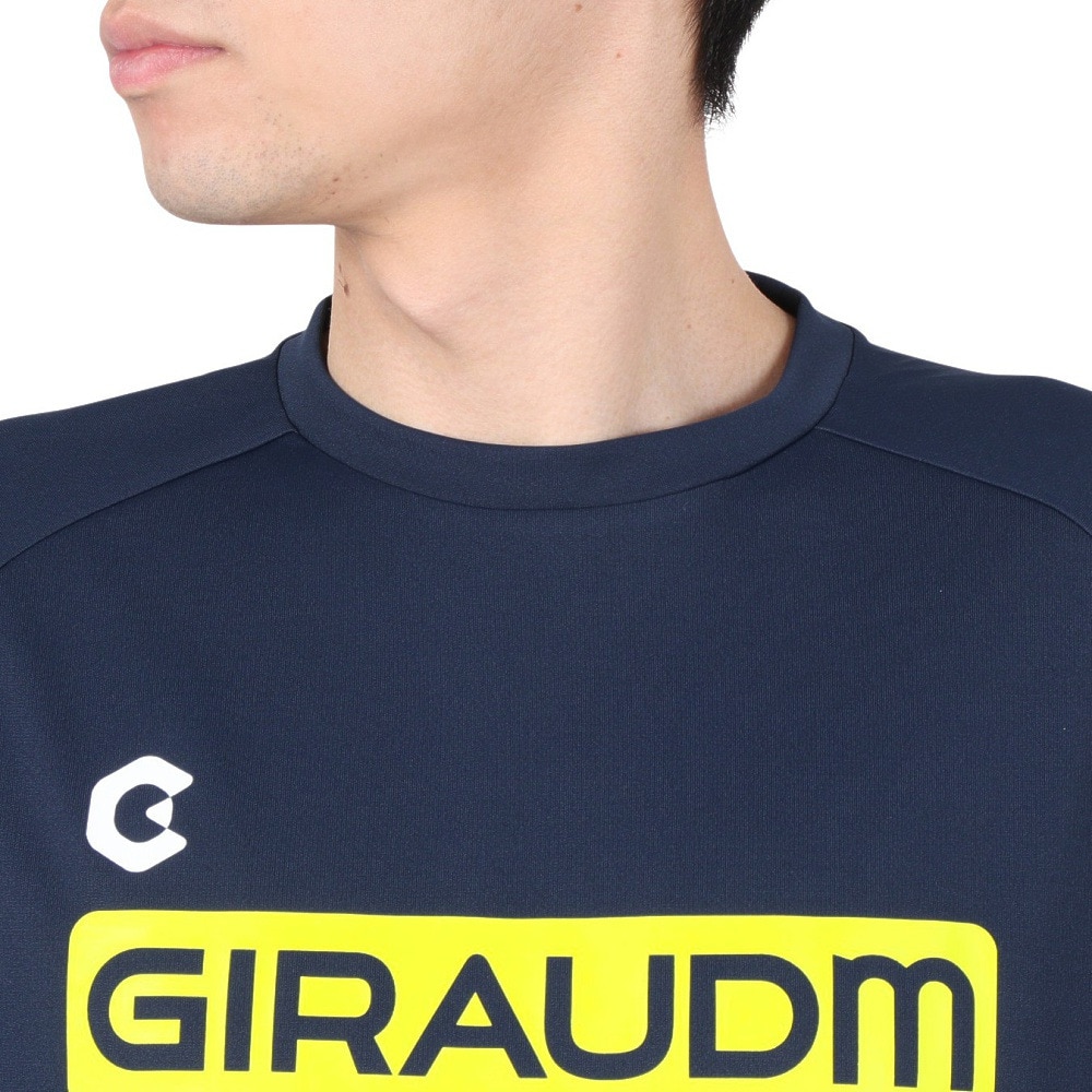 ジローム（GIRAUDM）（メンズ）サッカー フットサルウェア ドライプラス プラクティスシャツ WR2S8165-SC741-DGDT NVY 速乾