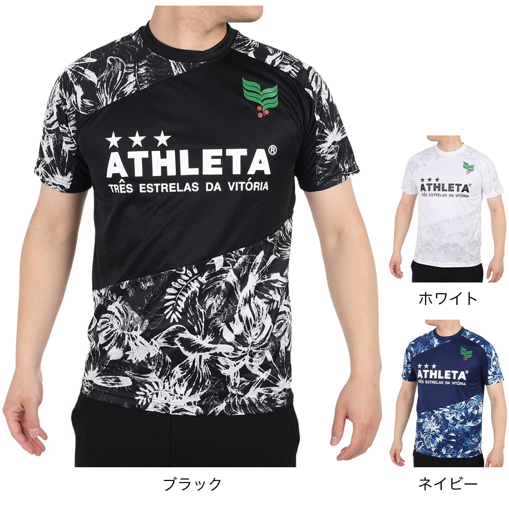 アスレタ（ATHLETA）（メンズ）サッカー フットサルウェア 総柄プラシャツ XE-438 NVY