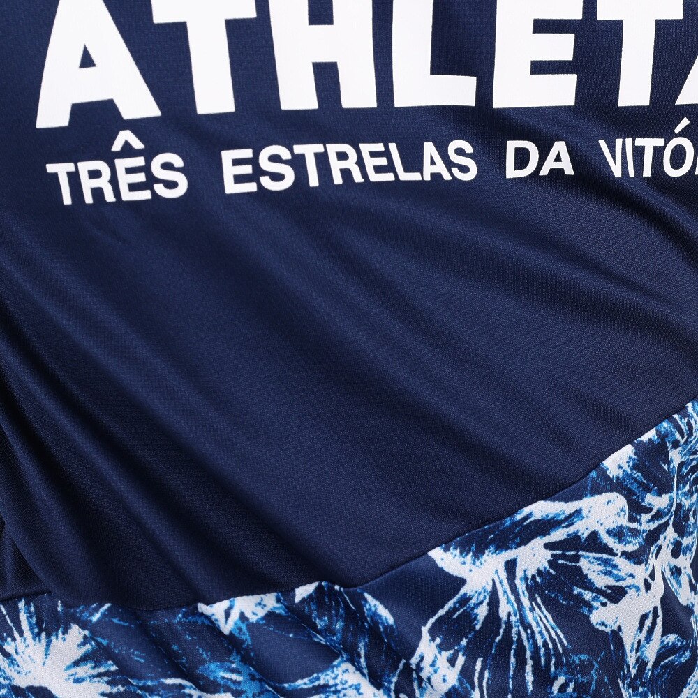 アスレタ（ATHLETA）（メンズ）サッカー フットサルウェア 総柄プラシャツ XE-438 NVY