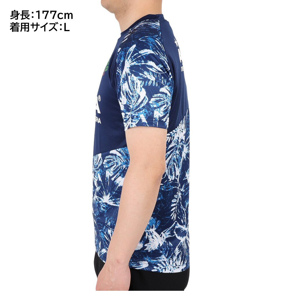 アスレタ（ATHLETA）（メンズ）サッカー フットサルウェア 総柄プラシャツ XE-438 NVY
