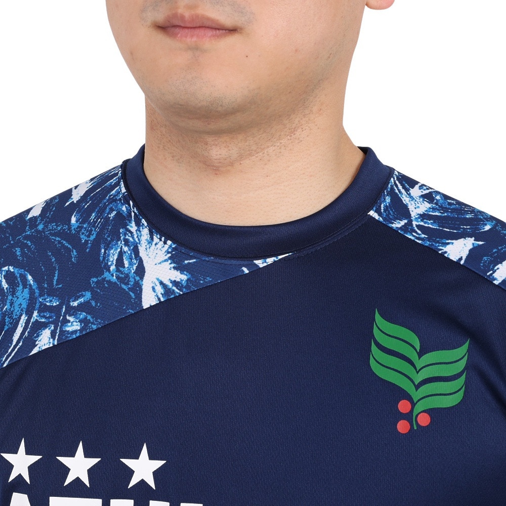 アスレタ（ATHLETA）（メンズ）サッカー フットサルウェア 総柄プラシャツ XE-438 NVY