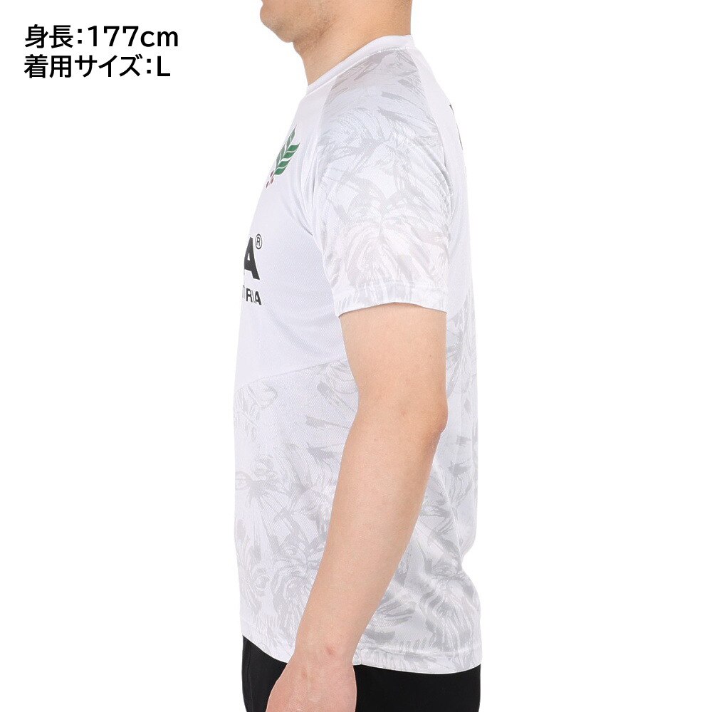 アスレタ（ATHLETA）（メンズ）サッカー フットサルウェア 総柄プラシャツ XE-438 WHT