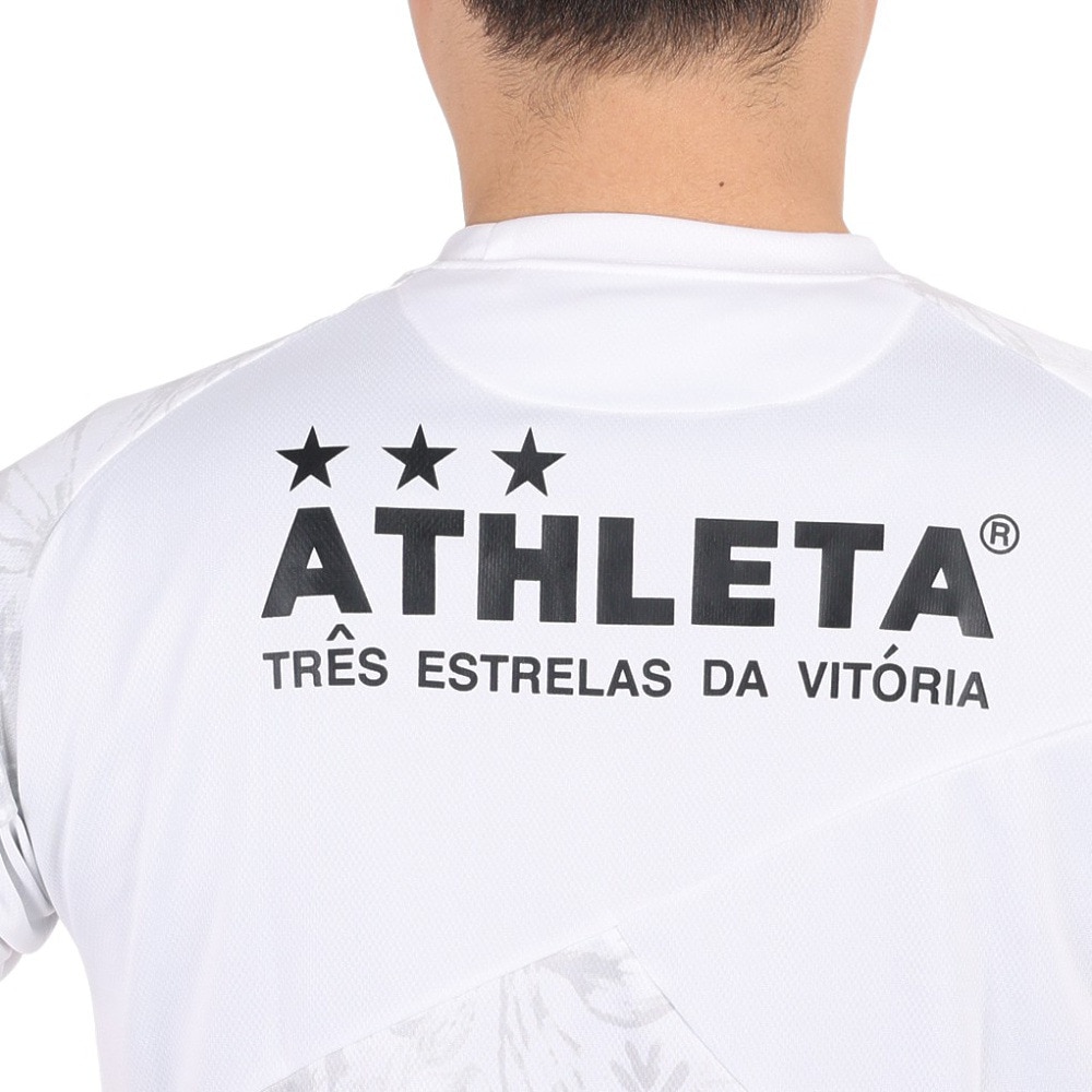 アスレタ（ATHLETA）（メンズ）サッカー フットサルウェア 総柄プラシャツ XE-438 WHT
