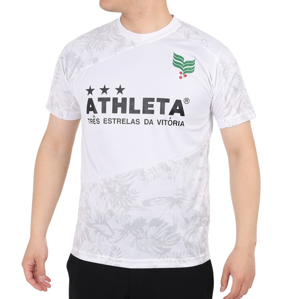 アスレタ（ATHLETA）（メンズ）サッカー フットサルウェア 総柄プラシャツ XE-438 WHT