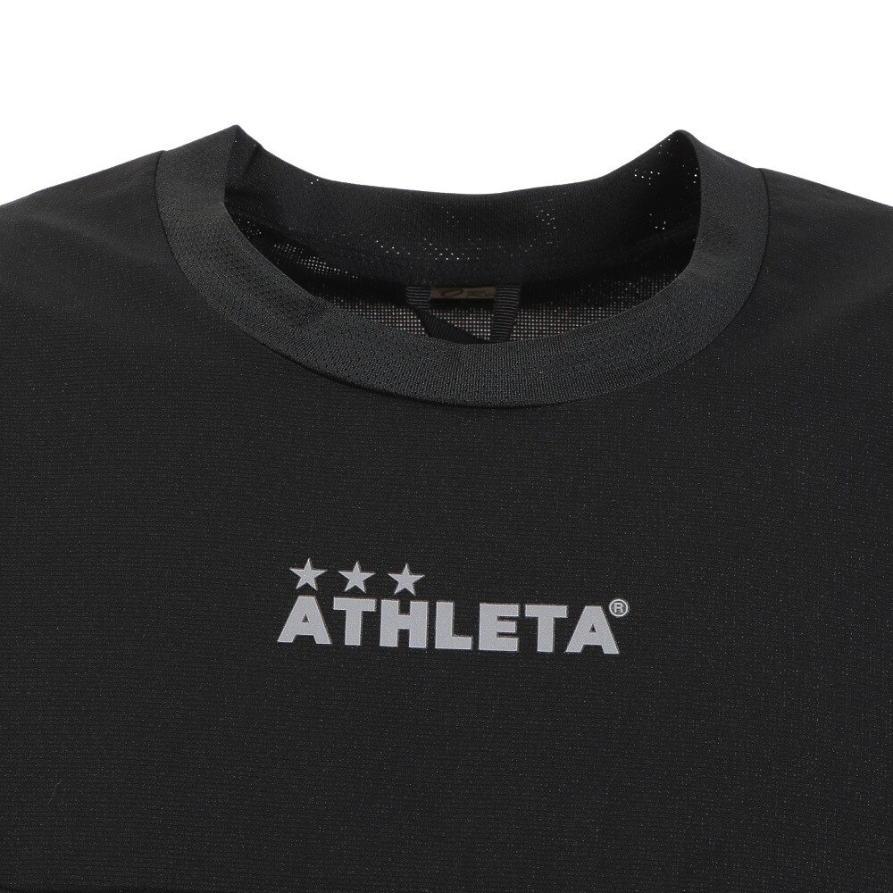 アスレタ（ATHLETA）（メンズ）サッカー フットサルウェア COOL DOTS ライトプラクティスシャツ REI-1150 BLK